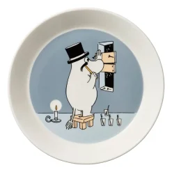 Moomin Arabia Moominpappa Moomin plate Ø19 cm, Grey Hot