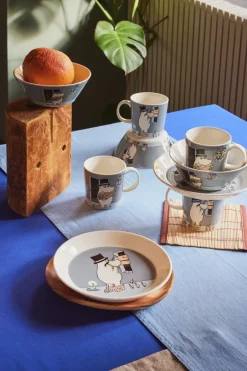 Moomin Arabia Moominpappa Moomin plate Ø19 cm, Grey Hot