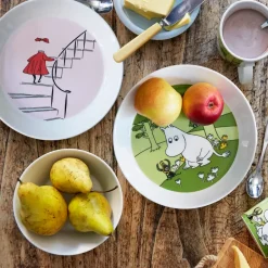 Moomin Arabia Moomintroll plate, grass Green Outlet