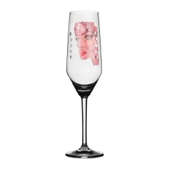 Carolina Gynning Moonlight Queen champagne glass 30 cl, Pink Transparent Discount
