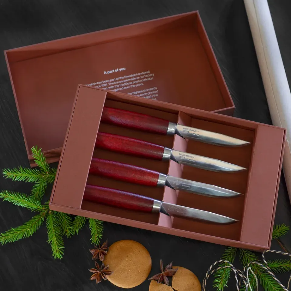 Morakniv Classic Steak Knife 4-pack, Red Best