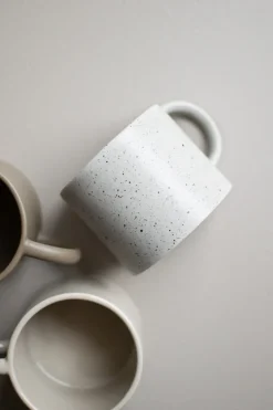 DBKD Mug ceramic mug 35 cl, Shiny mole Beige Clearance