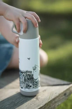 Rätt Start Mumin Graphic thermos 50 cl, White-black BlackWhite Discount