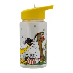 Rätt Start Mumin Picknick water bottle 550 ml, Yellow Transparent Hot