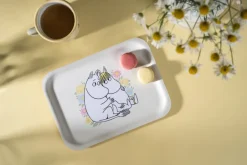 Muurla Mumin tray 20x27 cm, Flowers White Sale
