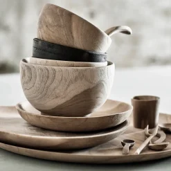 MUUBS teak plate 18 cm, Nature Beige Sale