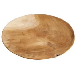 MUUBS teak plate 37 cm, Nature Beige Clearance