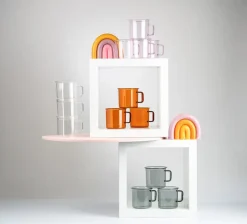 Muurla glassmug 35 cl, Amber Orange Sale