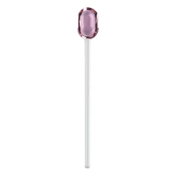 Muurla latte spoon glass 15.5 cm, Pink-clear PinkTransparent New