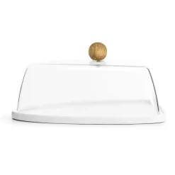 Sagaform Natural cheese dome, Oak Transparent Online