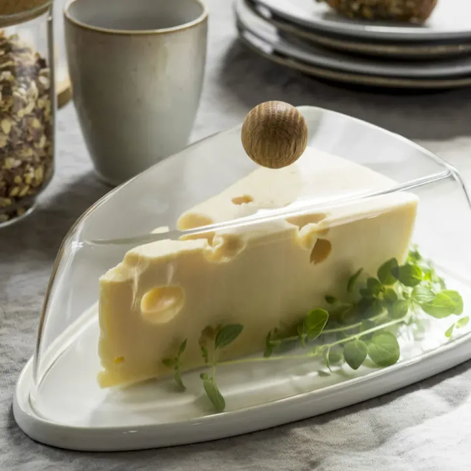 Sagaform Natural cheese dome, Oak Transparent Online