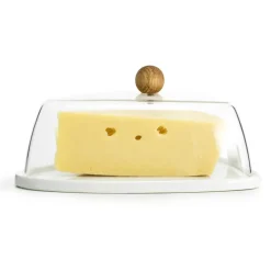 Sagaform Natural cheese dome, Oak Transparent Online