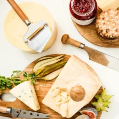 Sagaform Nature cheese knife set 3 pieces, Oak BrownSilver-coloured Sale