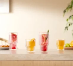 Bodum Navalia double walled glass 15 cl 2-pack, Clear Transparent Clearance