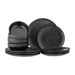 Bloomingville Neri set, 12 pieces, Black