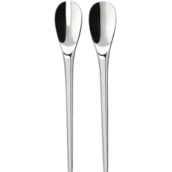 Villeroy & Boch NewMoon salad cutlery, stainless steel Silver-coloured Discount