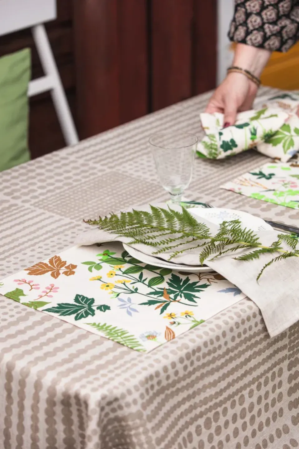 Almedahls Ängsö placemat 34x45 cm 2-pack, -beige Multi Discount