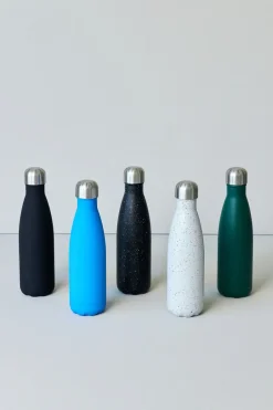 Sagaform Nils steel bottle 50 cl, White-black BlackWhite