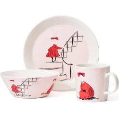 Moomin Arabia Ninny Moomin plate, powder Pink Discount