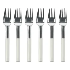 Gense Nobel cake fork 6-pack, Stainless steel Silver-coloured Hot