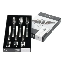 Gense Nobel cake fork 6-pack, Stainless steel Silver-coloured Hot