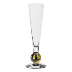 Orrefors Nobel champagne glass 18 cl, Clear-gold Gold-colouredTransparent Sale
