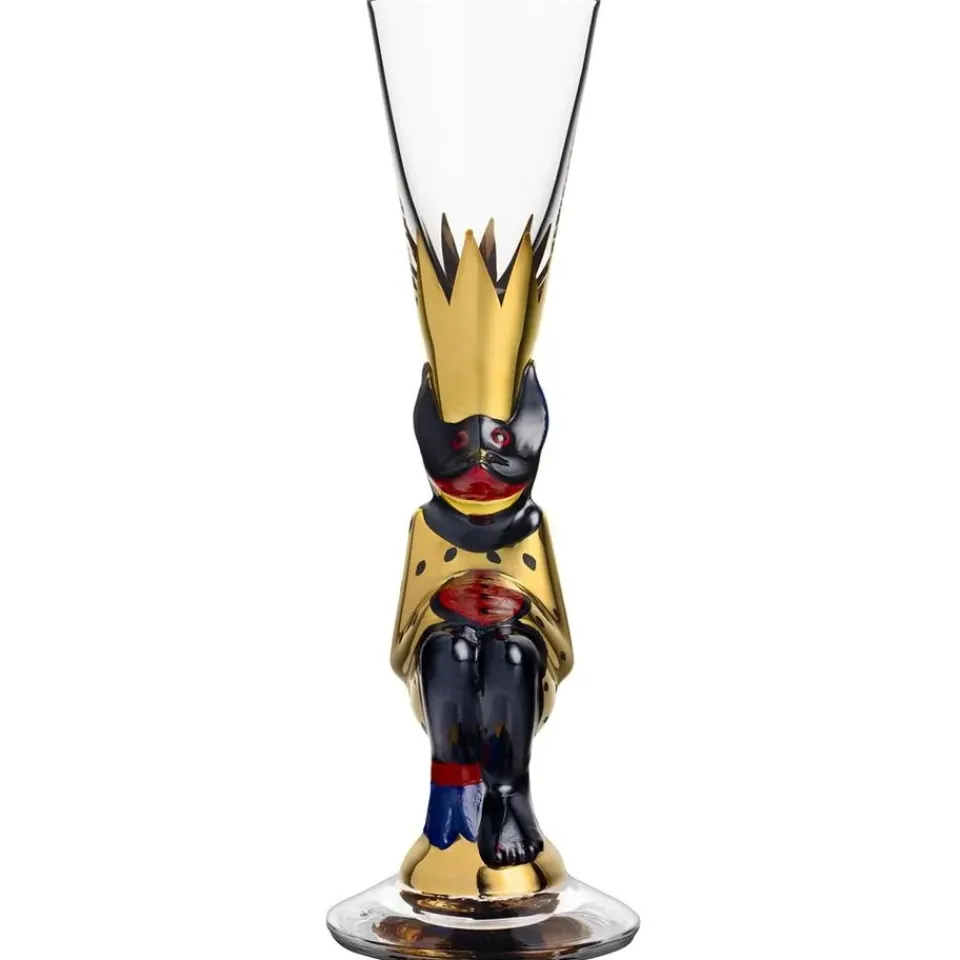Orrefors Nobel Snaps glass 4 cl, gold Gold-coloured New