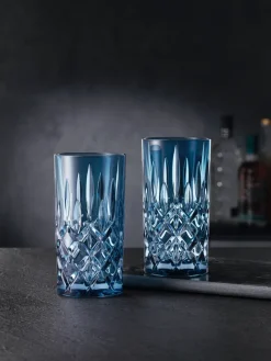 Nachtmann Noblesse Longdrink glass 39.5 cl 2-pack, Vintage Blue Hot