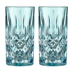 Nachtmann Noblesse Longdrink glass 39.5 cl 2-pack, Aqua Blue New