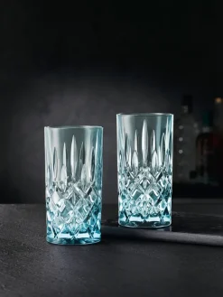 Nachtmann Noblesse Longdrink glass 39.5 cl 2-pack, Aqua Blue New
