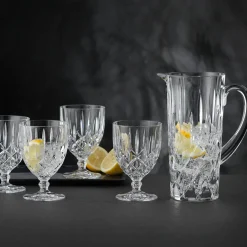 Nachtmann Noblesse set pot and 4 st glass, clear Transparent Discount