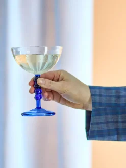 Bloomingville Noemi cocktail glass 23 cl, Blue Online