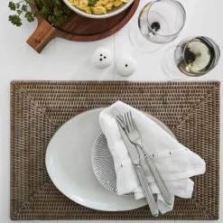 Lene Bjerre Norah placemat 30x45 cm, Nature BeigeBrown
