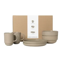 Broste Copenhagen Nordic Bistro dinner set for two, 6 pieces Beige Best