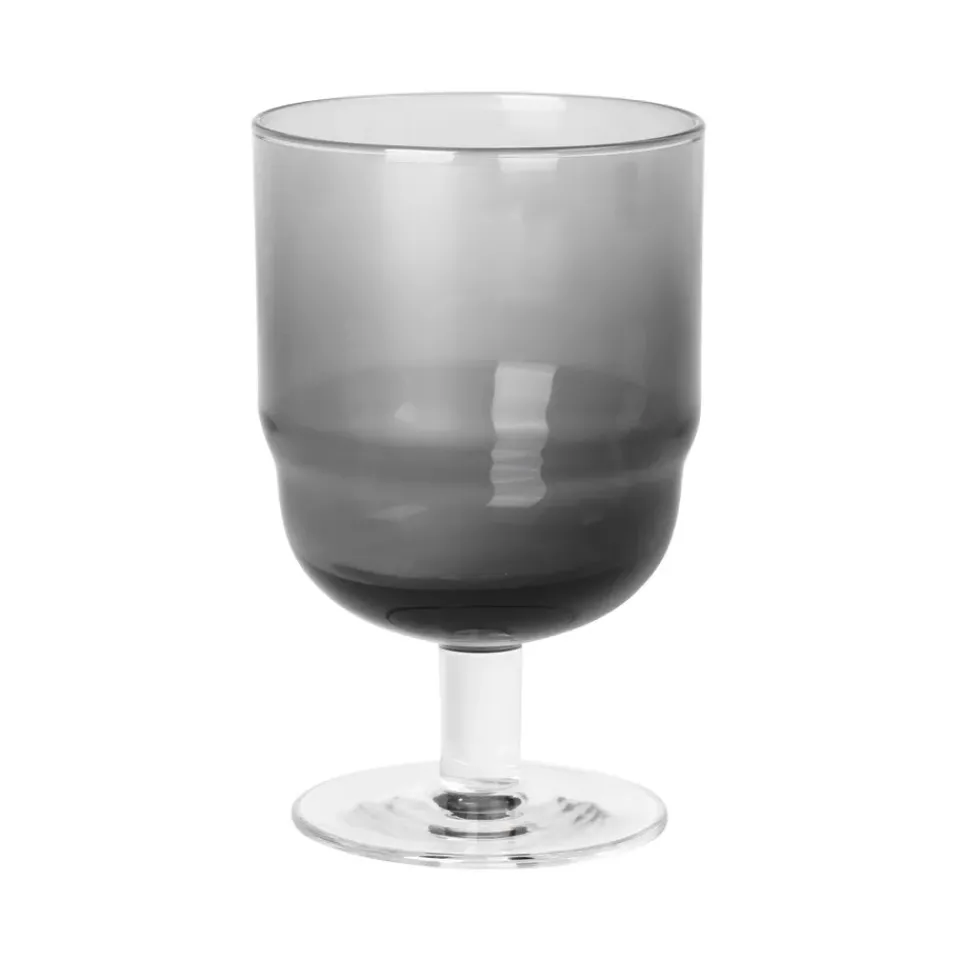 Broste Copenhagen Nordic Bistro red wine glass 25 cl, smoke-clear Grey Discount