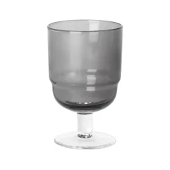 Broste Copenhagen Nordic Bistro white wine glass 20 cl, smoke-clear Grey Discount