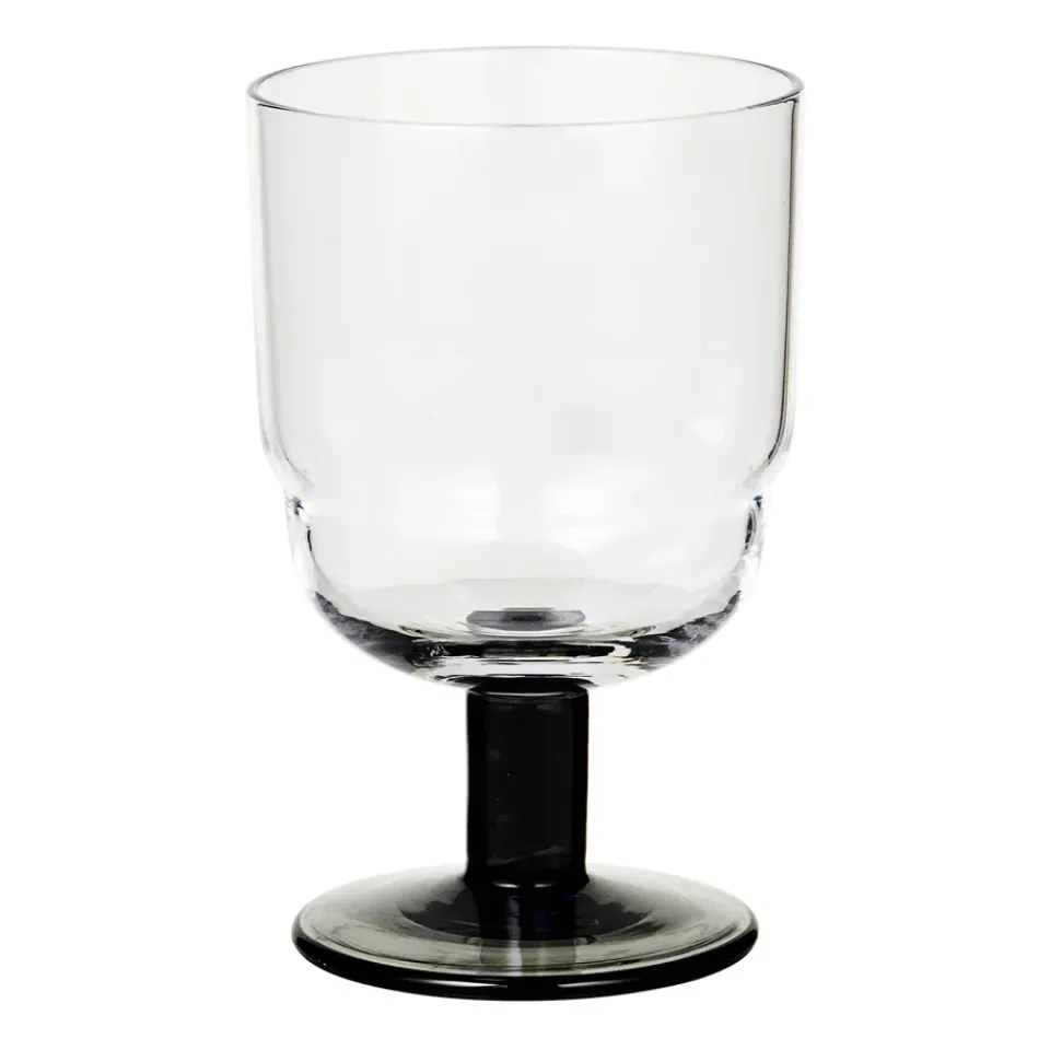 Broste Copenhagen Nordic Bistro white wine glass 20 cl, Clear-smoke stem Transparent Discount