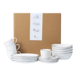 Broste Copenhagen Nordic Salt breakfast set, 16 pieces White Clearance
