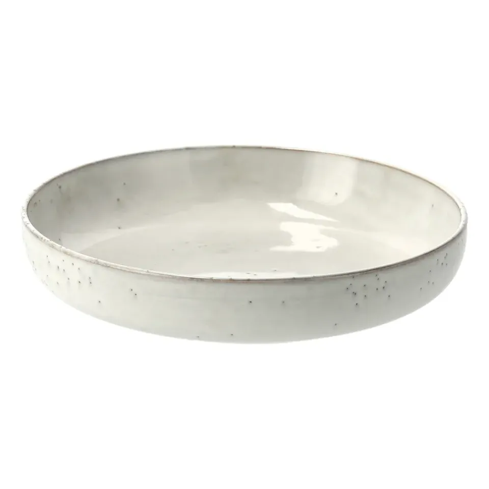 Broste Copenhagen Nordic Sand deep plate, 22.5 cm Beige