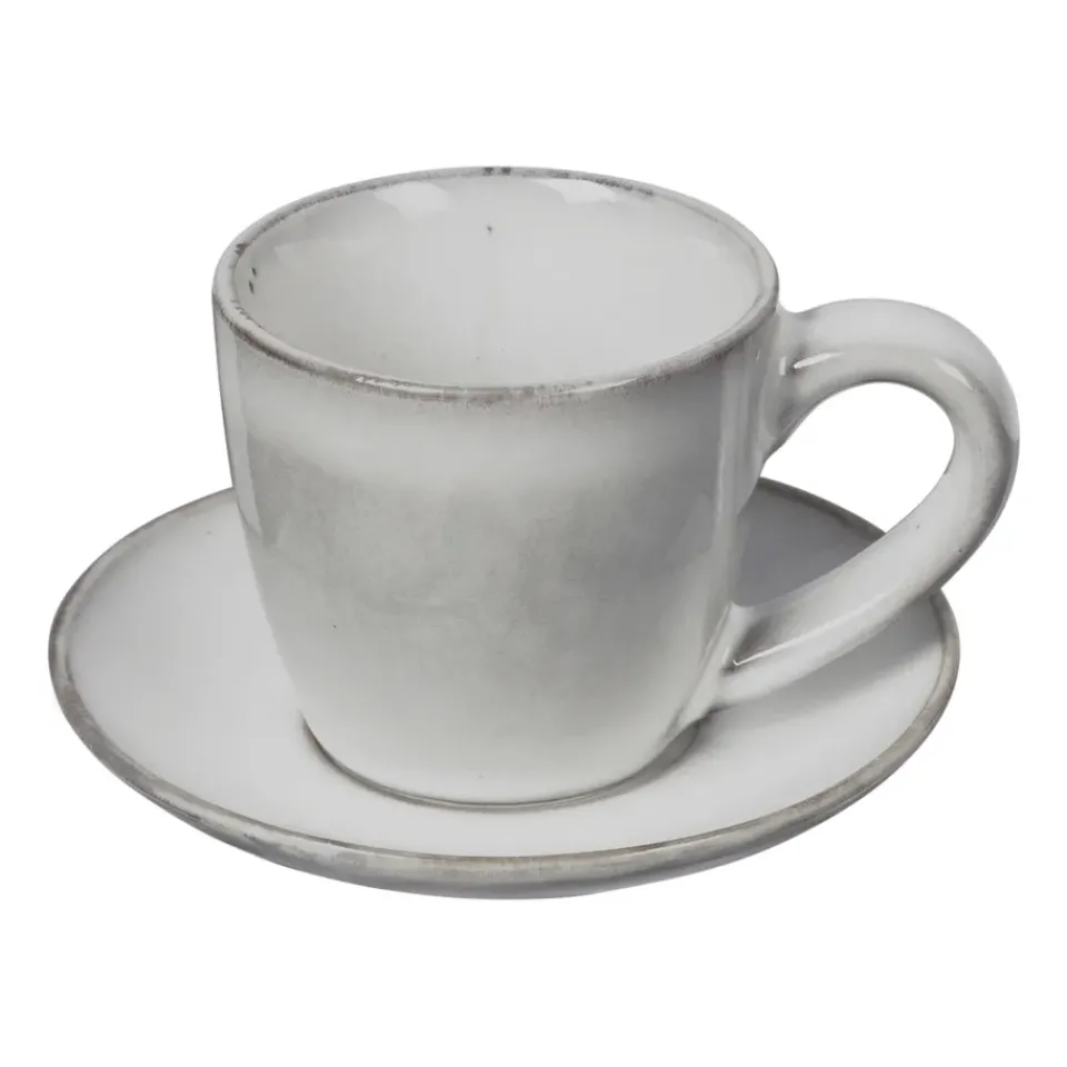 Broste Copenhagen Nordic Sand espresso cup with saucer, 5 cl Beige Outlet