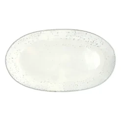 Broste Copenhagen Nordic Sand oval serving platter, 30x17 cm Beige New