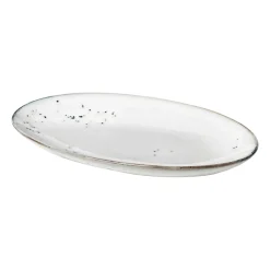 Broste Copenhagen Nordic Sand oval serving platter, 13.6x22 cm Beige Online