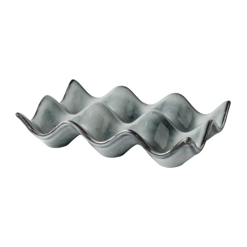 Broste Copenhagen Nordic Sea egg tray, 10x15 cm Blue Online