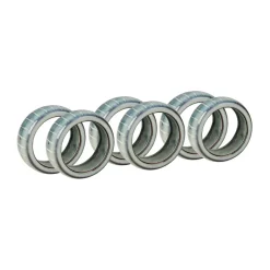 Broste Copenhagen Nordic Sea napkin ring 6-pack, Soft Blue Clearance