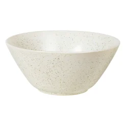 Broste Copenhagen Nordic Vanilla bowl Ø25 cm, Cream with grains BeigeWhite Clearance