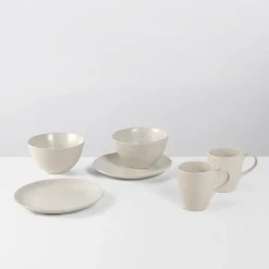 Broste Copenhagen Nordic Vanilla breakfast set for two, 6 pieces Beige Best