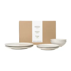 Broste Copenhagen Nordic Vanilla dinner set for two, 6 pieces Beige Online