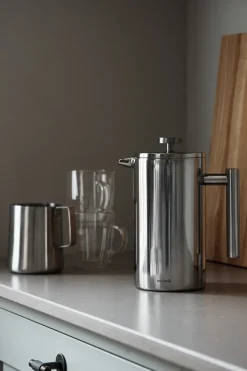 Nordwik french press double-walled 1 l, 8 cups Silver-coloured New