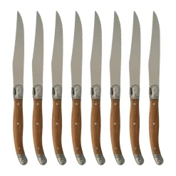 Nordwik French steak knife 8 pcs, Stainless steel-wood Brown Sale