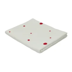 OYOY Nori tablecloth 140x200 cm, White-cherry red WhiteRed Best